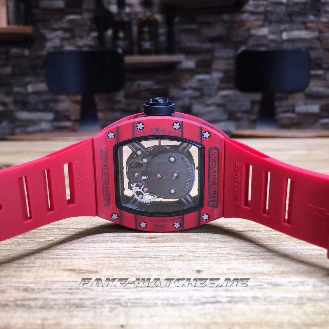 Richard Mille RM052 Red Forged Carbon Black Skull Dial